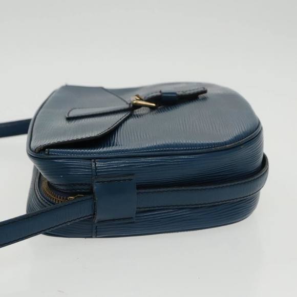 LOUIS VUITTON Epi June Feuille Shoulder Bag Blue M52155 LV Auth 100474 - Picture 4 of 16